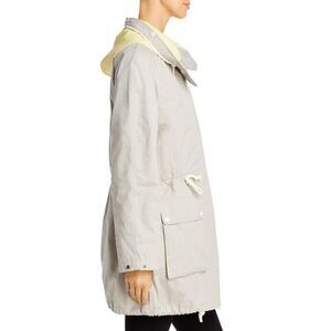 YS ARMY Womens Gray Color Block Zip Up Winter Jacket Coat 36